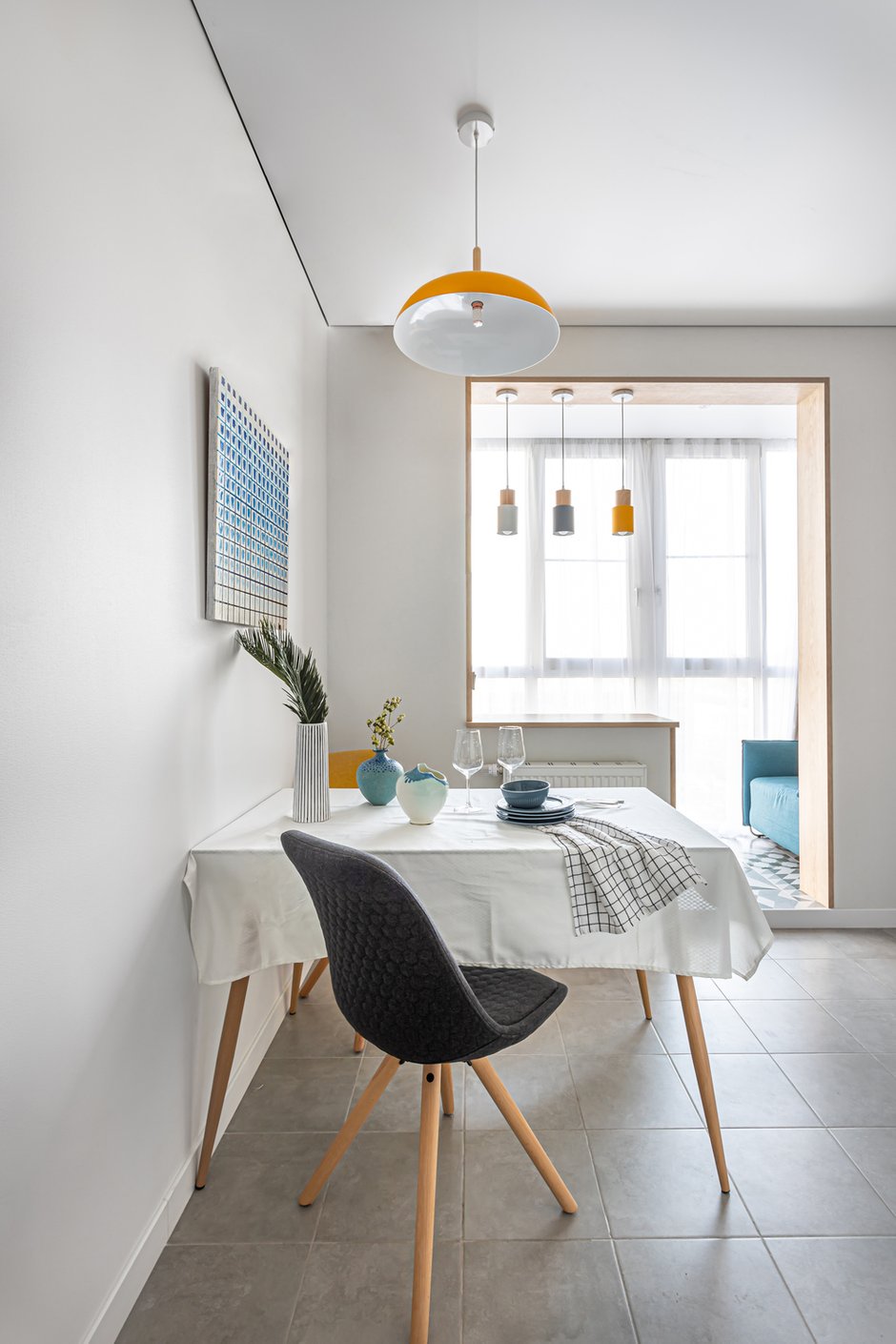 Фотография: Кухня и столовая в стиле Скандинавский, Современный, Квартира, Проект недели, Москва, 2 комнаты, 40-60 метров, Татьяна Сизова – фото на INMYROOM