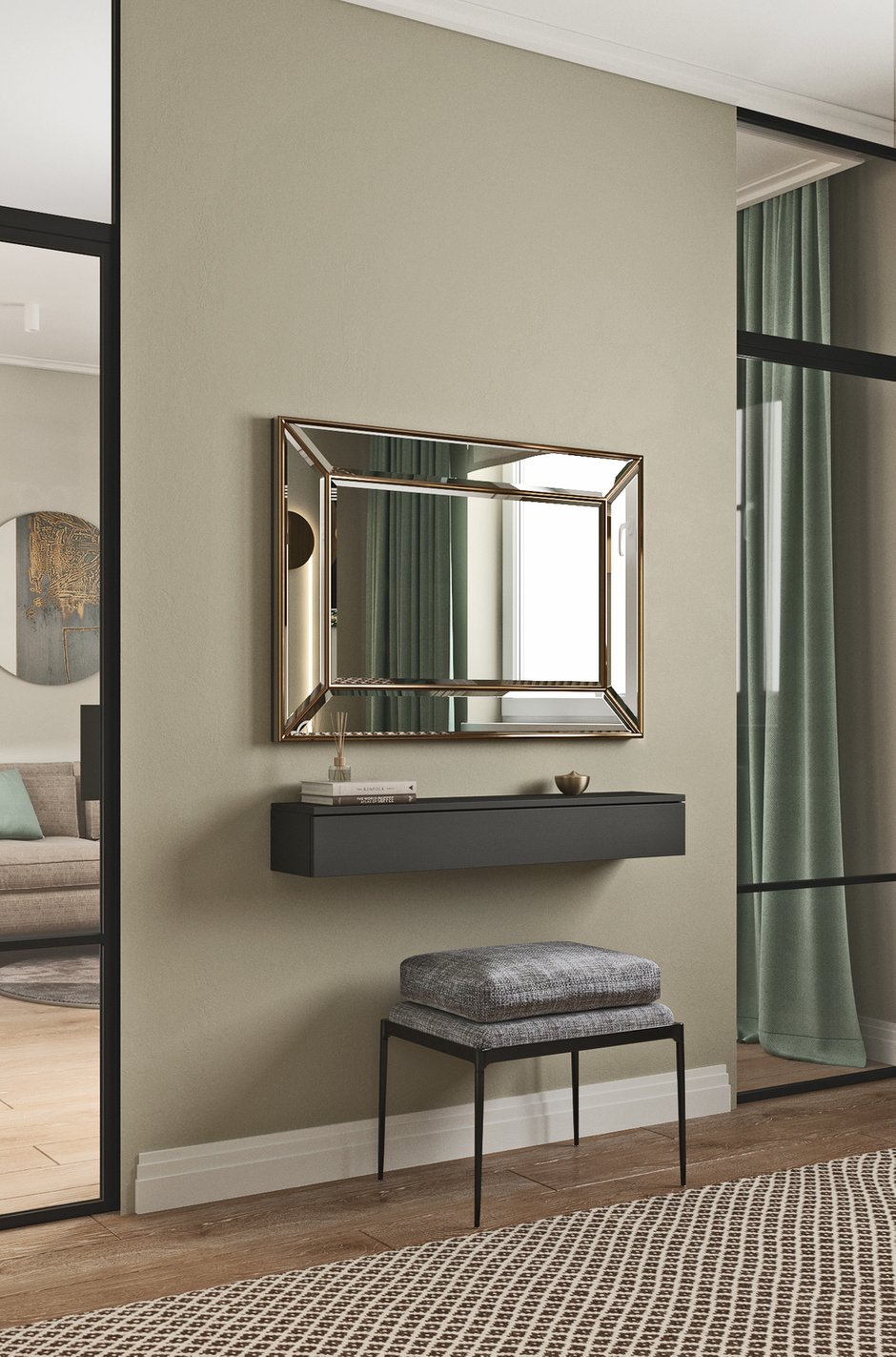 Фотография: Спальня в стиле Современный, Квартира, Проект недели, Москва, 2 комнаты, 40-60 метров, SKStudio – фото на INMYROOM