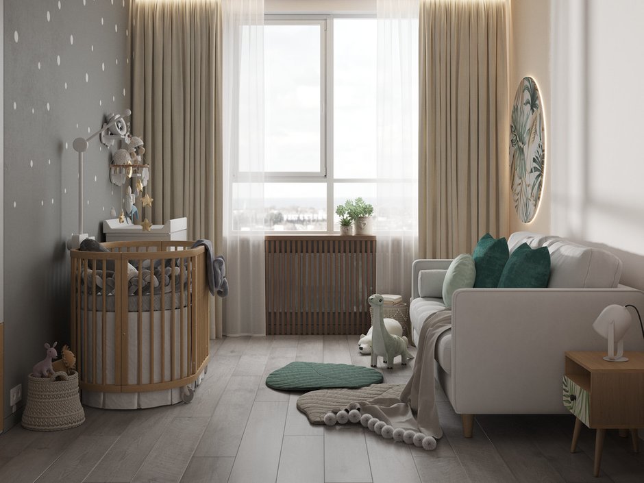 Фотография: Детская в стиле Современный, Минимализм, Квартира, Проект недели, Москва, Монолитный дом, 3 комнаты, 60-90 метров, Анастасия Григорьева – фото на INMYROOM