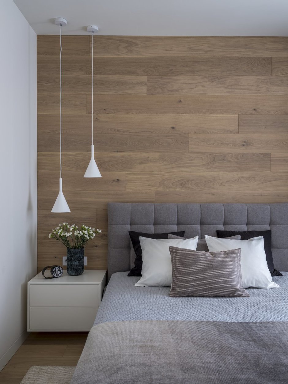Фотография: Спальня в стиле Современный, Скандинавский, Квартира, Проект недели, Москва, Алексей Иванов, Павел Герасимов, Geometrium, Монолитный дом, 4 и больше, Более 90 метров – фото на INMYROOM