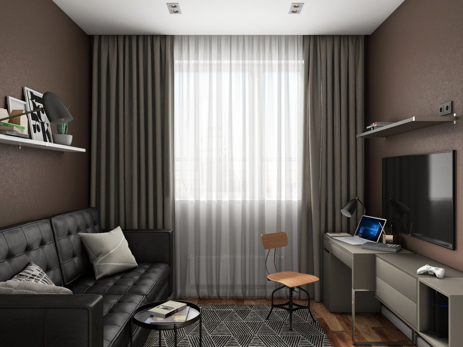 Фотография: Кабинет в стиле Современный, Квартира, Проект недели, Санкт-Петербург, Более 90 метров, Projector Studio – фото на INMYROOM