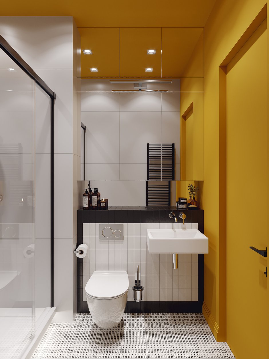 Фотография: Ванная в стиле Современный, Квартира, Проект недели, Москва, 4 и больше, Более 90 метров, Ольга Литковская – фото на INMYROOM