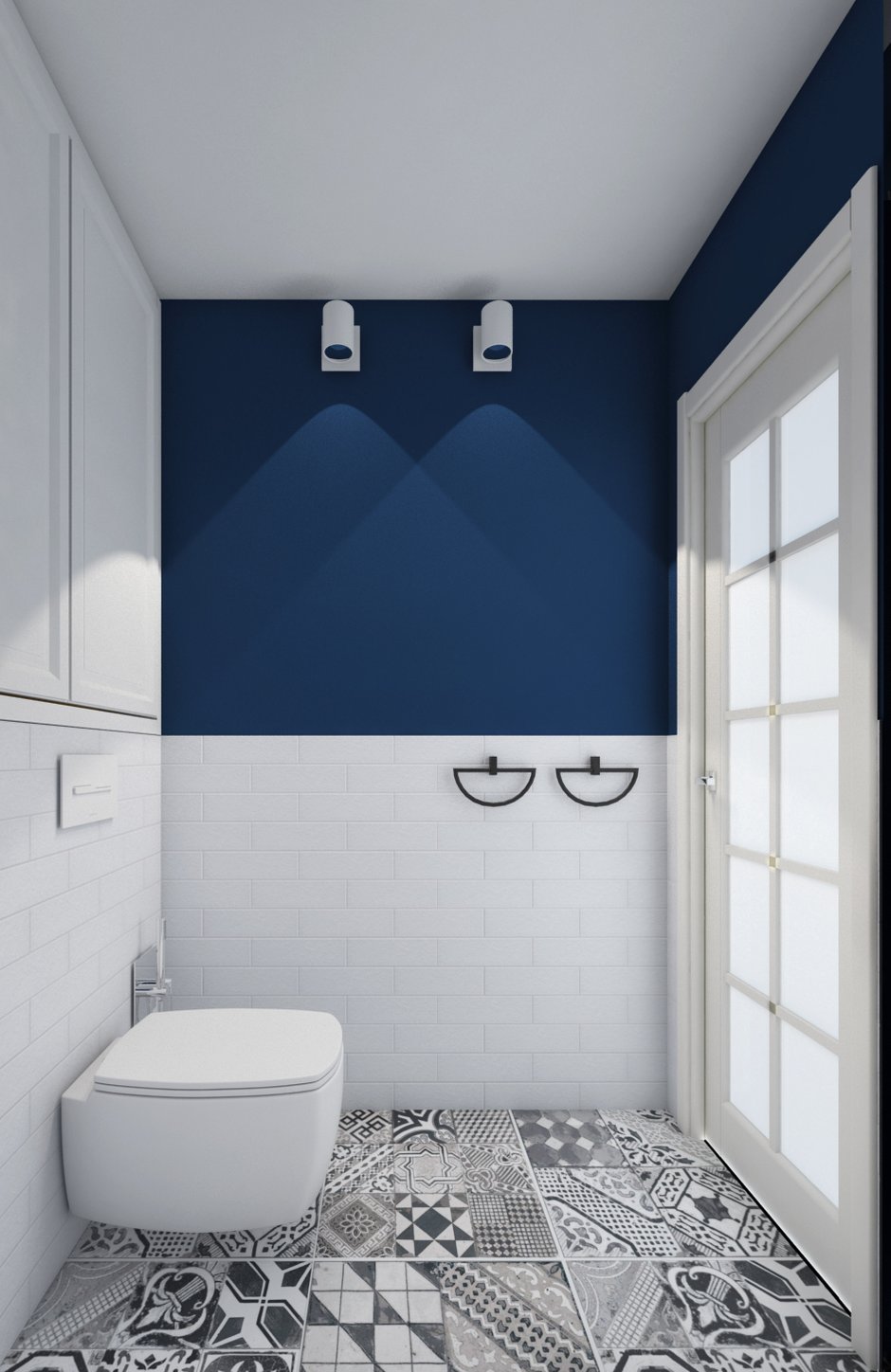 Фотография: Ванная в стиле Скандинавский, Современный, Квартира, Проект недели, Смоленск, Кирпичный дом, 2 комнаты, 60-90 метров, Марина Козина – фото на INMYROOM