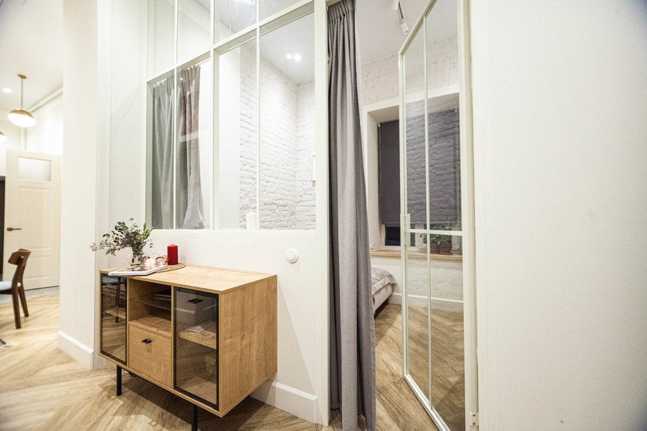 Фотография: Прихожая в стиле Скандинавский, Лофт, Квартира, Проект недели, Санкт-Петербург, Кирпичный дом, 2 комнаты, 40-60 метров, VS-Buro, Валентина Щербакова – фото на INMYROOM