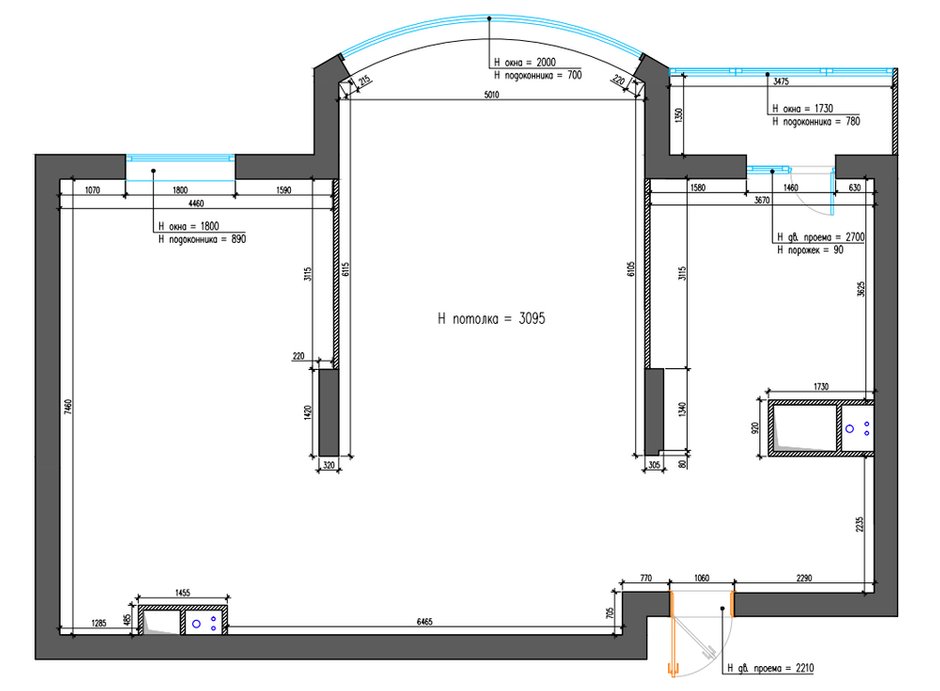 Обмерный план
