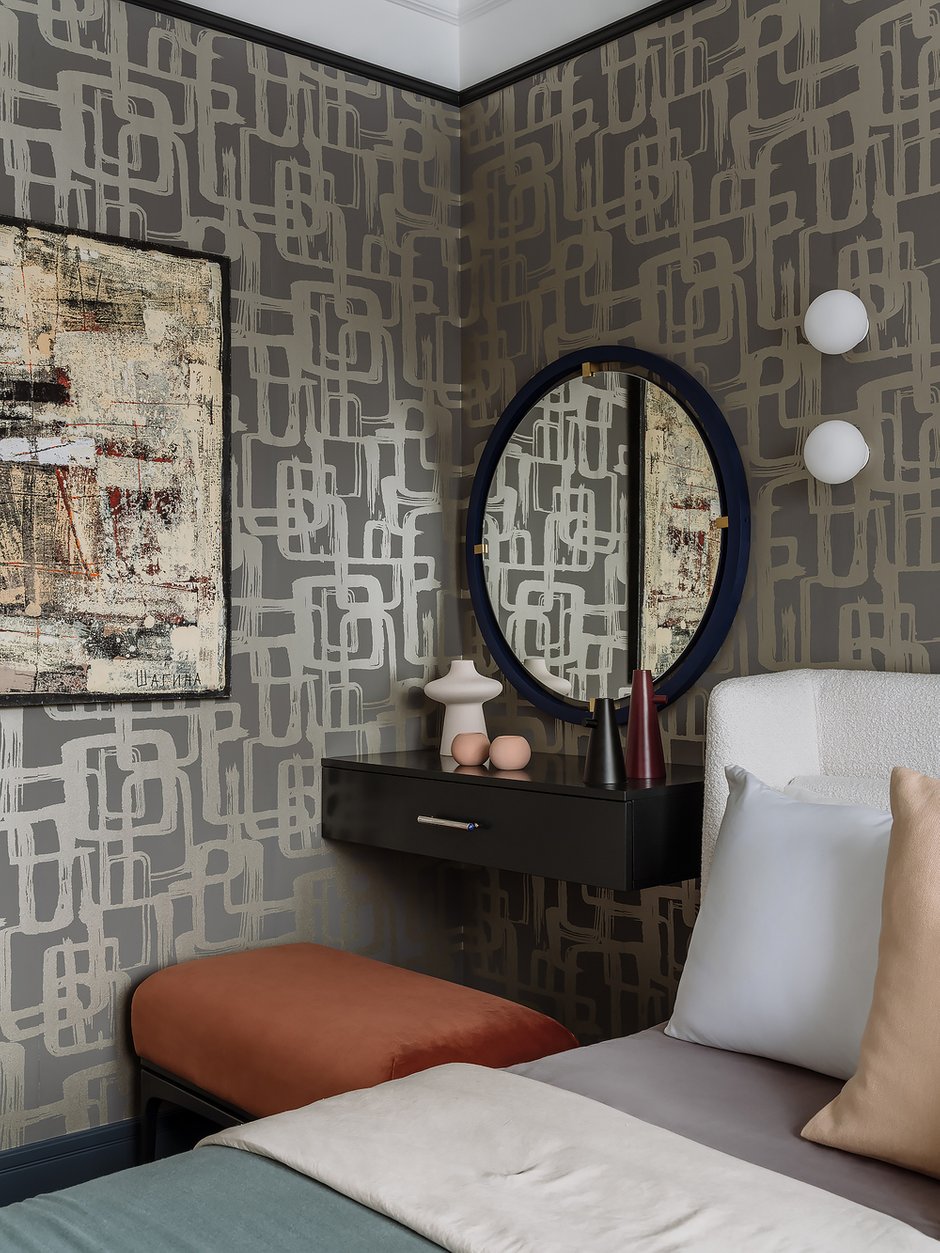 Фотография: Спальня в стиле Современный, Квартира, Проект недели, Москва, 2 комнаты, до 40 метров, Анна Зуева – фото на INMYROOM