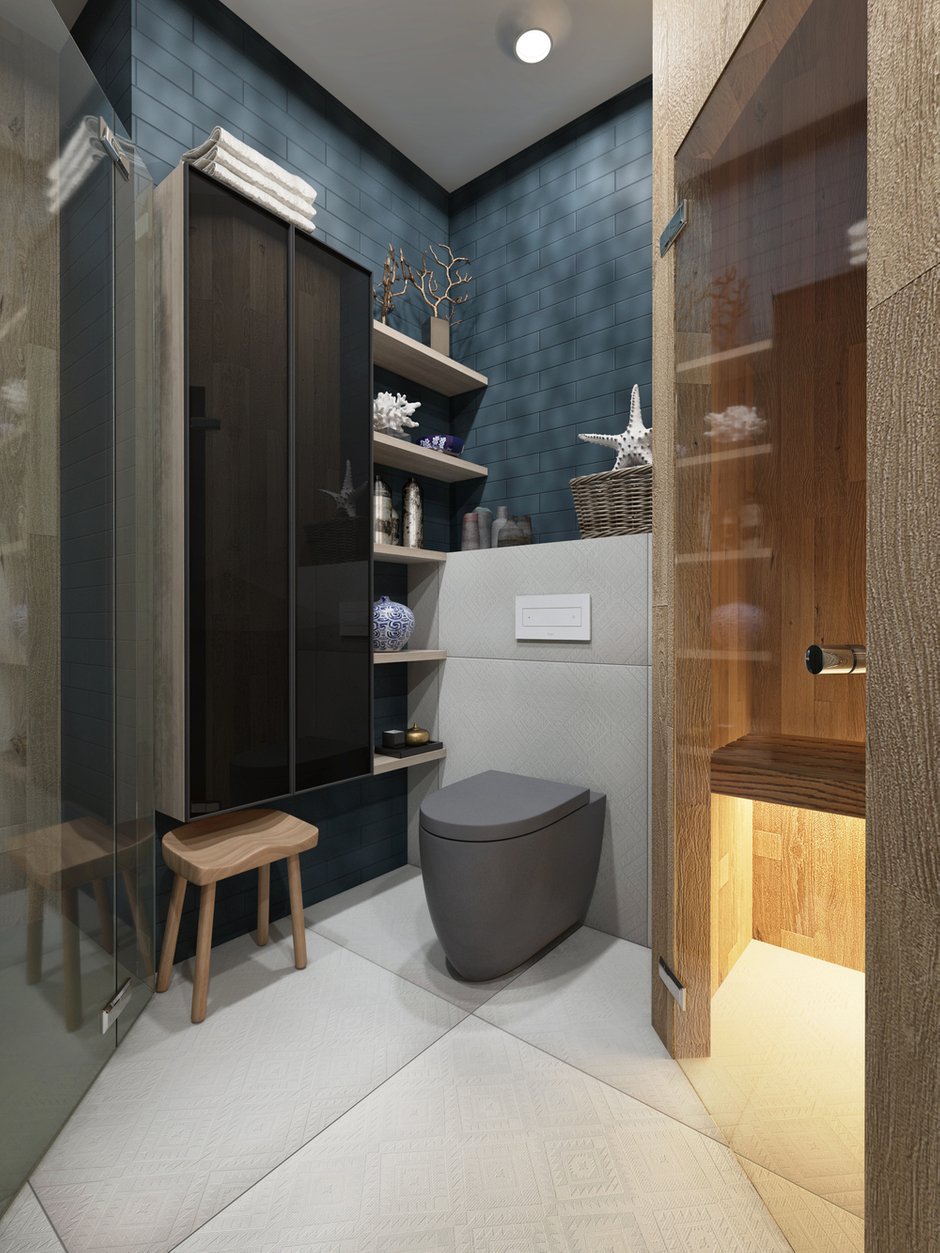 Фотография: Ванная в стиле Эклектика, Квартира, Проект недели, Санкт-Петербург, Samsung, ToTaste Studio, 4 и больше, Более 90 метров, Монолитно-кирпичный, энциклопедия_интерьер, Максим Жуков, the frame – фото на INMYROOM