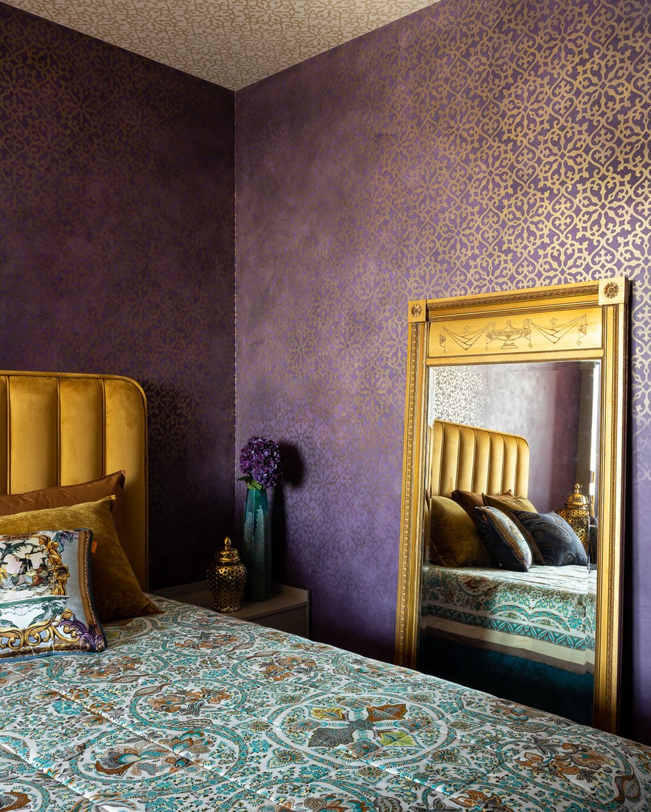 Фотография: Спальня в стиле Восточный, Эклектика, Квартира, Проект недели, Екатеринбург, 4 и больше, Более 90 метров, Екатерина Третьякова, Наталья Федотова – фото на INMYROOM