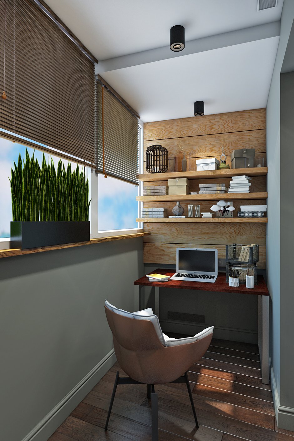 Фотография: Балкон в стиле Современный, Лофт, Квартира, Проект недели, Москва, Диана Мальцева, новостройка, Монолитный дом, 2 комнаты, 60-90 метров – фото на INMYROOM