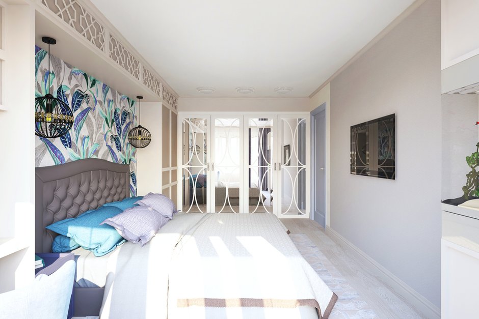 Фотография: Спальня в стиле Современный, Квартира, Проект недели, Москва, 2 комнаты, 40-60 метров, Галина Березкина – фото на INMYROOM