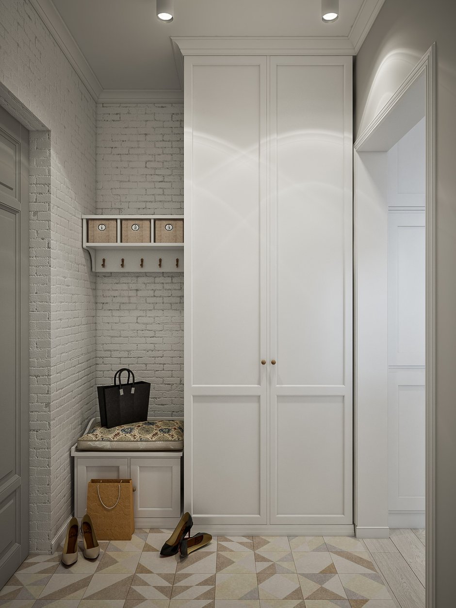 Фотография: Прихожая в стиле Скандинавский, Квартира, Проект недели, Москва, 4 и больше, 60-90 метров, «Точка дизайна» – фото на INMYROOM