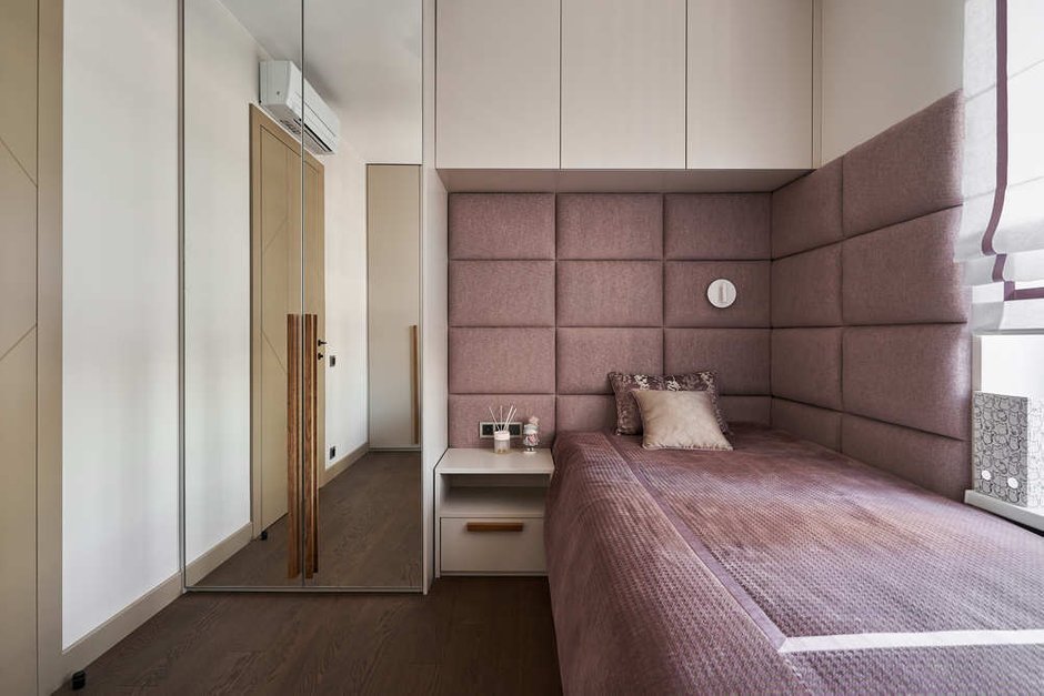 Фотография: Спальня в стиле Современный, Квартира, Проект недели, Москва, 4 и больше, Более 90 метров, Татьяна Евсеева, Елена Немова – фото на INMYROOM