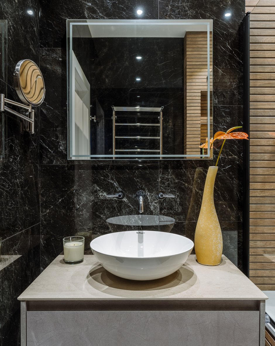 Фотография: Ванная в стиле Современный, Квартира, Проект недели, 2 комнаты, 60-90 метров, Люберцы, Евгения Пестова – фото на INMYROOM