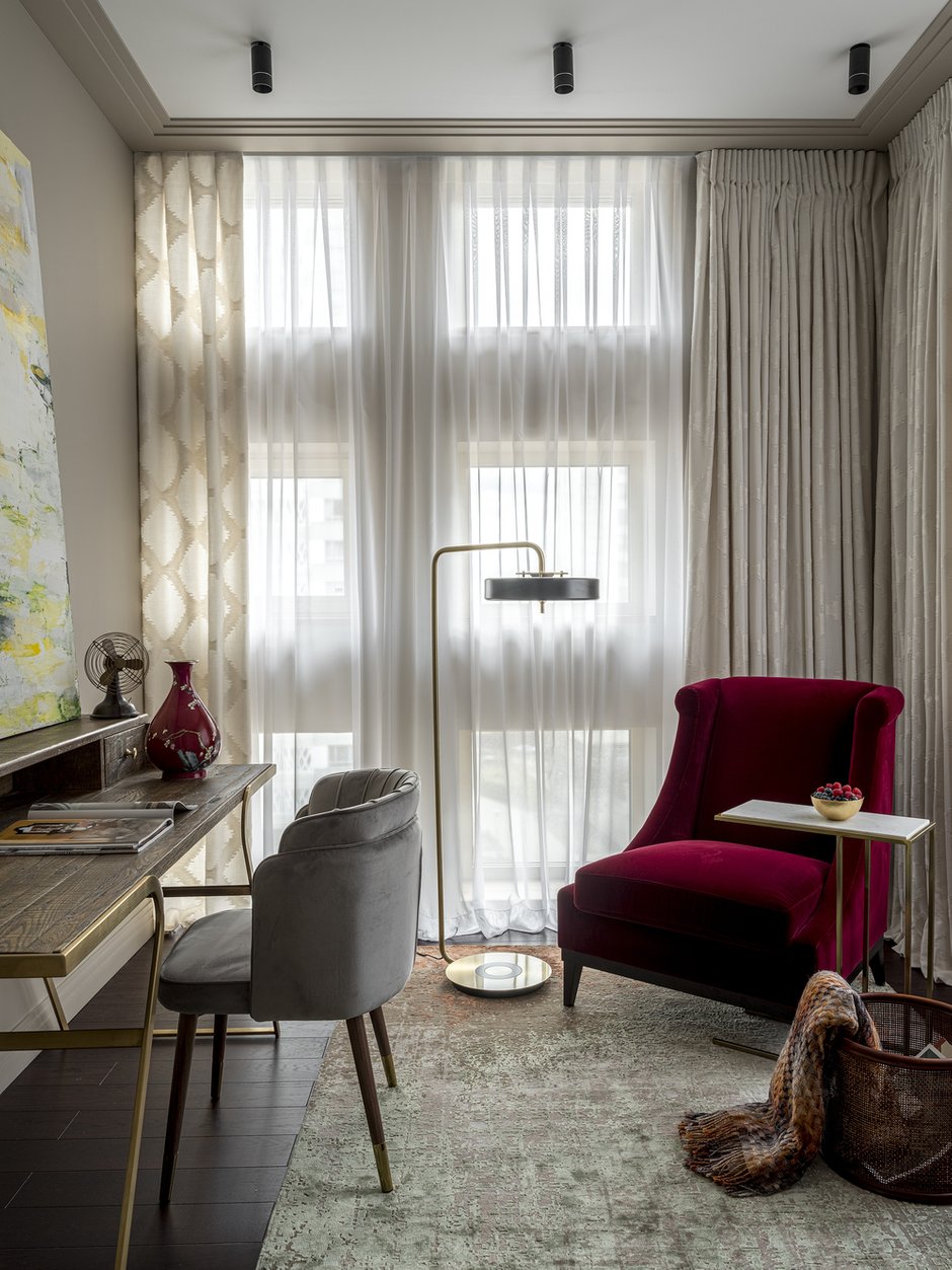 Фотография: Кабинет в стиле Современный, Квартира, Проект недели, Москва, 3 комнаты, 60-90 метров, Notum Project, Александра Сергеева – фото на INMYROOM