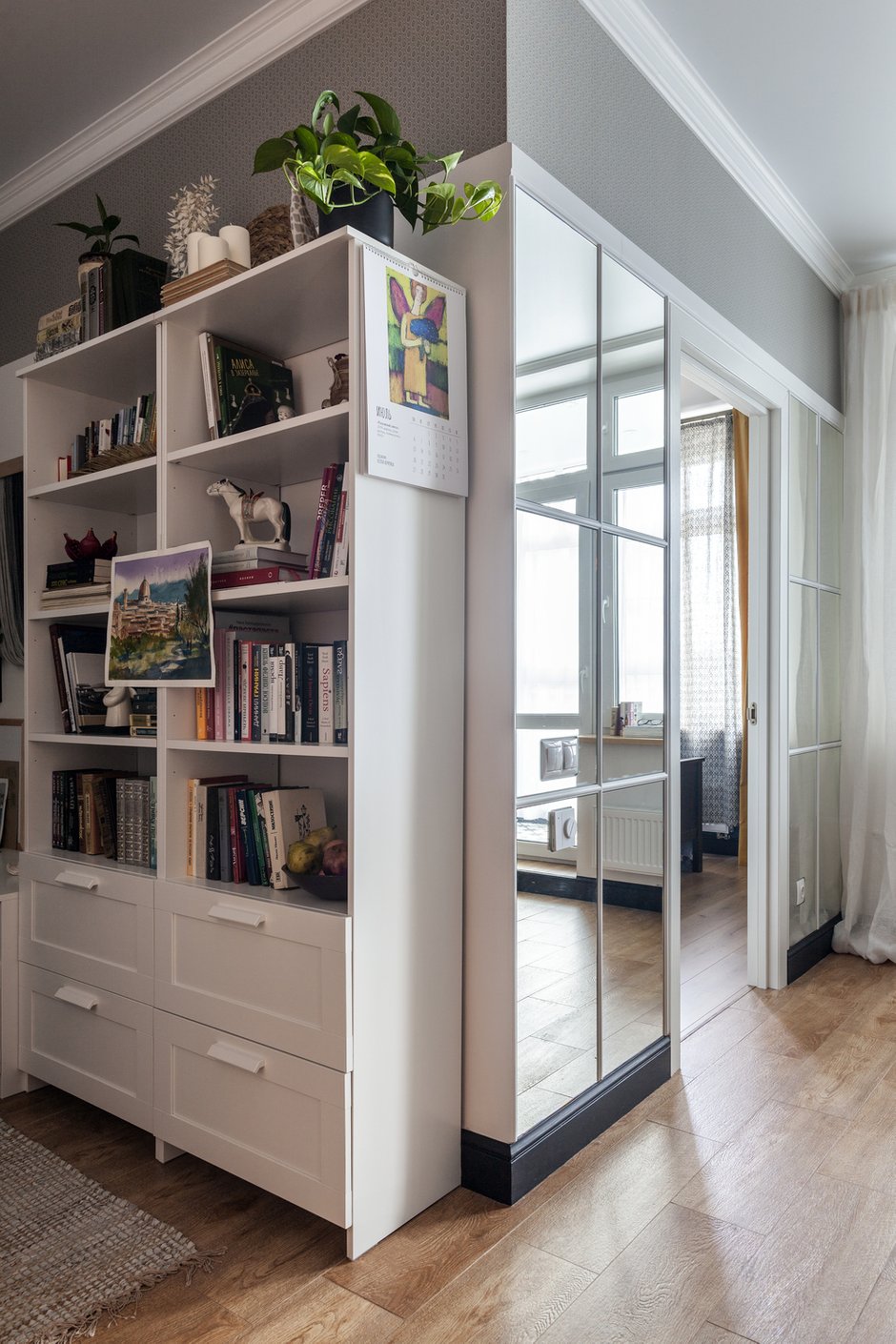 Фотография: Гостиная в стиле Современный, Квартира, Проект недели, Москва, 2 комнаты, 40-60 метров, Светлана Мельникова – фото на INMYROOM