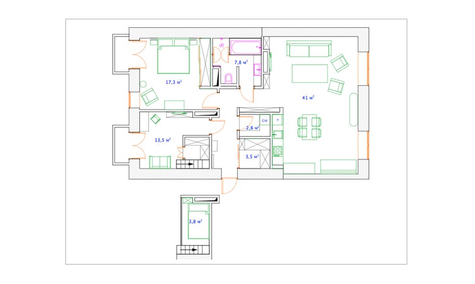Фотография:  в стиле , Классический, Скандинавский, Квартира, Проект недели, Бежевый, Серый, ИКЕА, Екатерина Корчинова, Сталинка – фото на INMYROOM