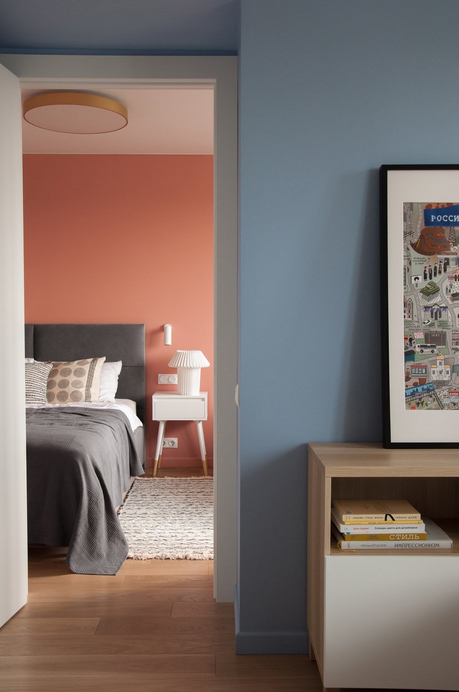 Фотография: Спальня в стиле Современный, Минимализм, Квартира, Проект недели, Москва, 2 комнаты, 40-60 метров, Анастасия Хмелевская – фото на INMYROOM