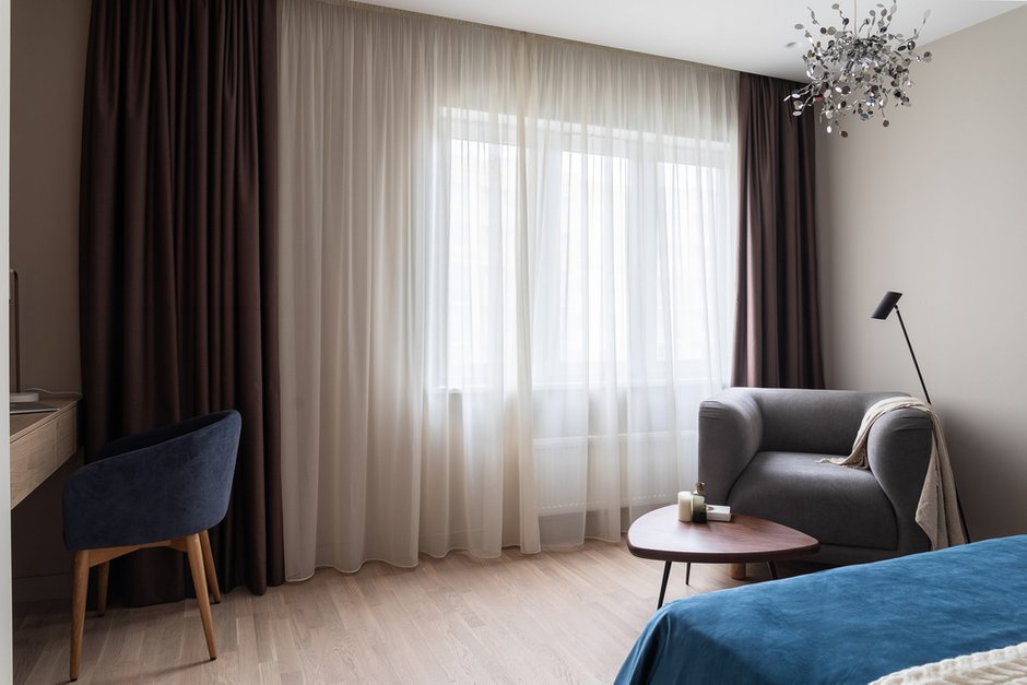 Фотография: Спальня в стиле Минимализм, Современный, Квартира, Проект недели, Санкт-Петербург, 2 комнаты, 40-60 метров, ARCA design – фото на INMYROOM