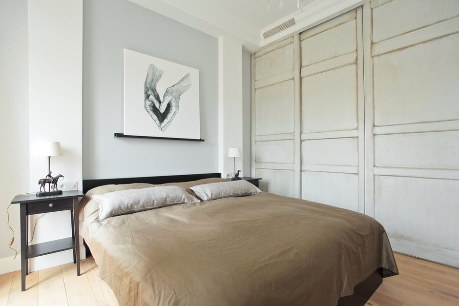 Фотография:  в стиле , Классический, Скандинавский, Квартира, Проект недели, Бежевый, Серый, ИКЕА, Екатерина Корчинова, Сталинка – фото на INMYROOM