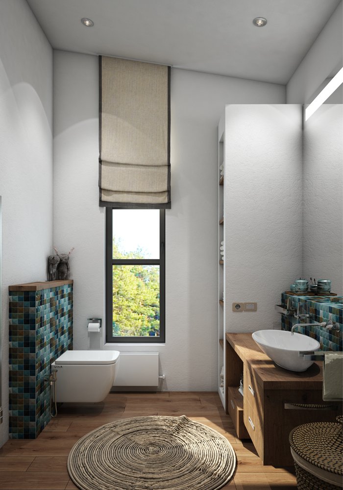 Фотография:  в стиле , Современный, Дом, Россия, BoConcept, Gramercy Home, Restoration Hardware, Белый, Зеленый, Бежевый, Серый, Коричневый, Умный дом, Эко, Подмосковье, Дом и дача, дом в экостиле, Villeroy & Boch, Poliform, Gramercy Smania, Limha Cemento, Alcaraz, как оформить дом в экостиле – фото на INMYROOM