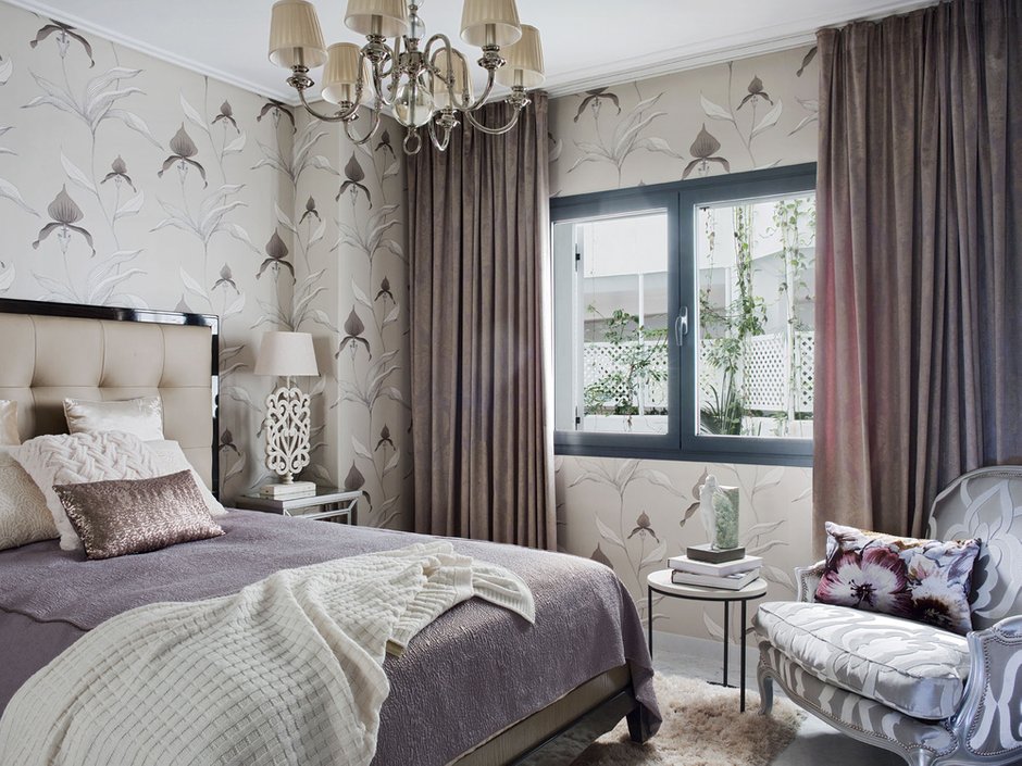 Фотография: Спальня в стиле Современный, Классический, Квартира, Испания, Проект недели, Монолитный дом, 4 и больше, Более 90 метров, Татьяна Горшкова, #эксклюзивныепроекты – фото на INMYROOM