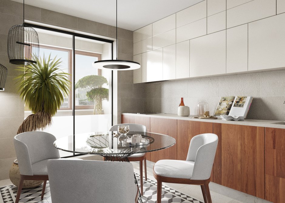 Фотография: Кухня и столовая в стиле Минимализм, Квартира, Проект недели – фото на INMYROOM