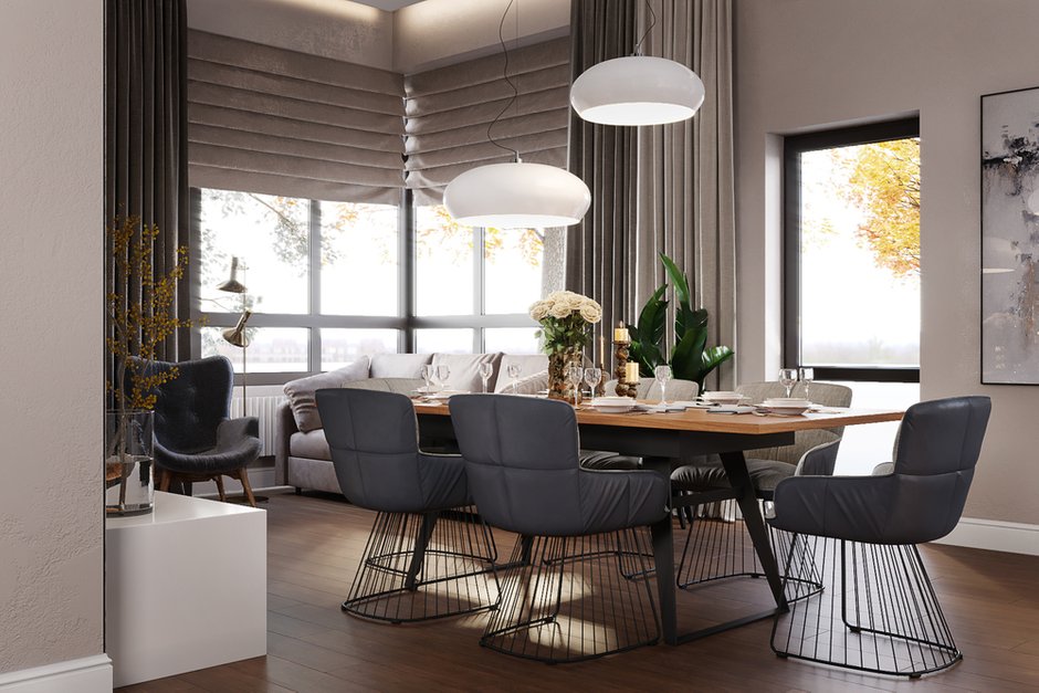 Фотография: Кухня и столовая в стиле Современный, Скандинавский, Дом, Проект дня, Дача, Дом и дача, Ленинградская область, 4 и больше, Более 90 метров, FoRRoom's – фото на INMYROOM