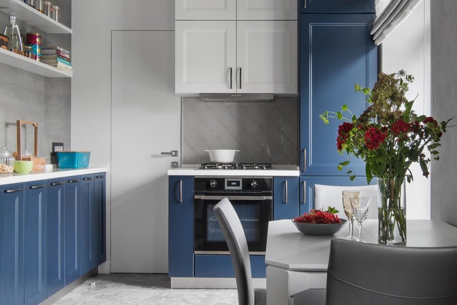 Фотография: Кухня и столовая в стиле Современный, Квартира, Проект недели, Москва, 3 комнаты, 60-90 метров, Ксения Усанова – фото на INMYROOM