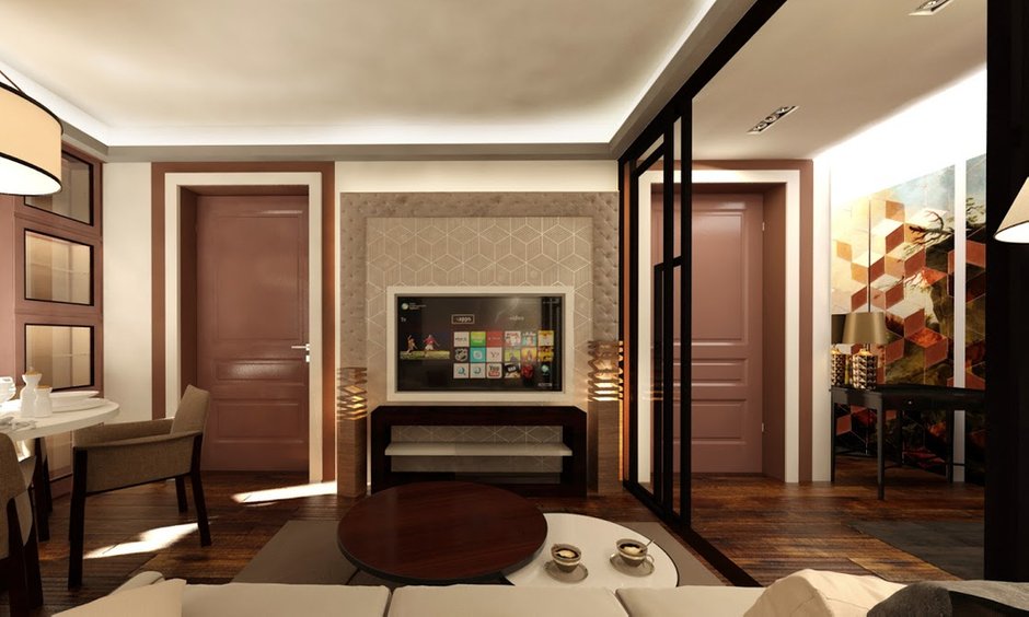 Фотография: Гостиная в стиле Восточный, Квартира, Дома и квартиры, Проект недели, Москва – фото на INMYROOM