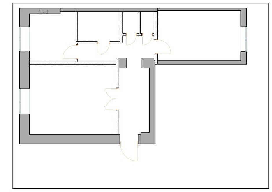 Фотография: Планировки в стиле , Прованс и Кантри, Квартира, Проект дня, Сталинка, Кирпичный дом, 2 комнаты, 40-60 метров, Астрахань, Винтажный, Юлия Горлова – фото на INMYROOM