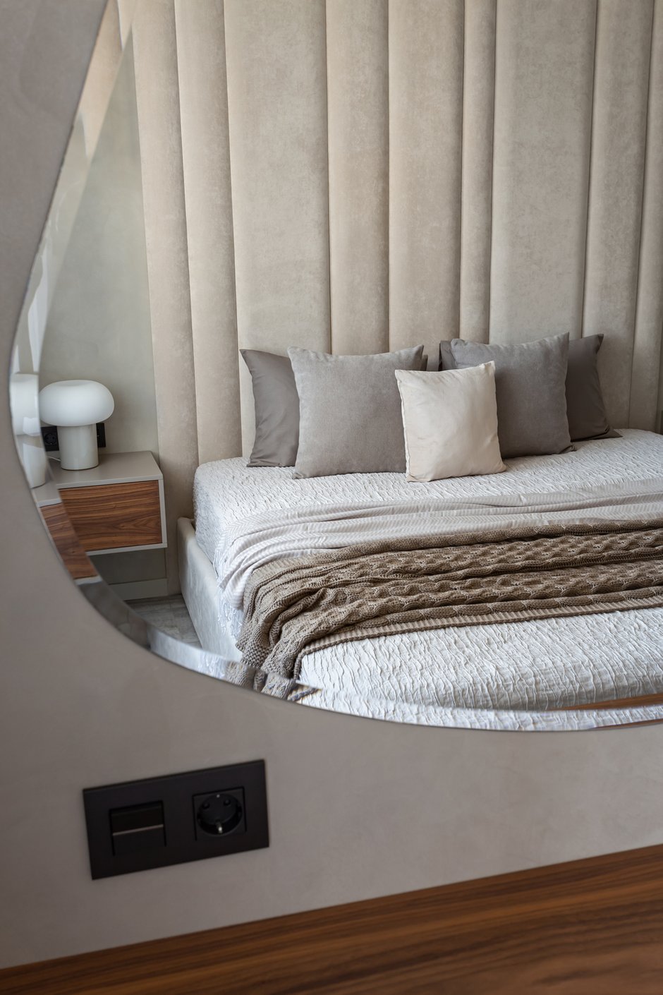 Элементы мягкого изголовья можно менять местами.