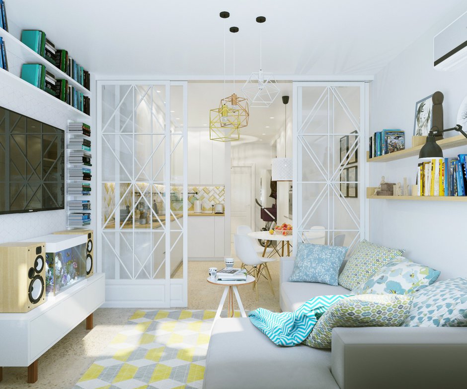 Фотография:  в стиле , Малогабаритная квартира, Мебель и свет, Советы, ХАЛВА – фото на INMYROOM