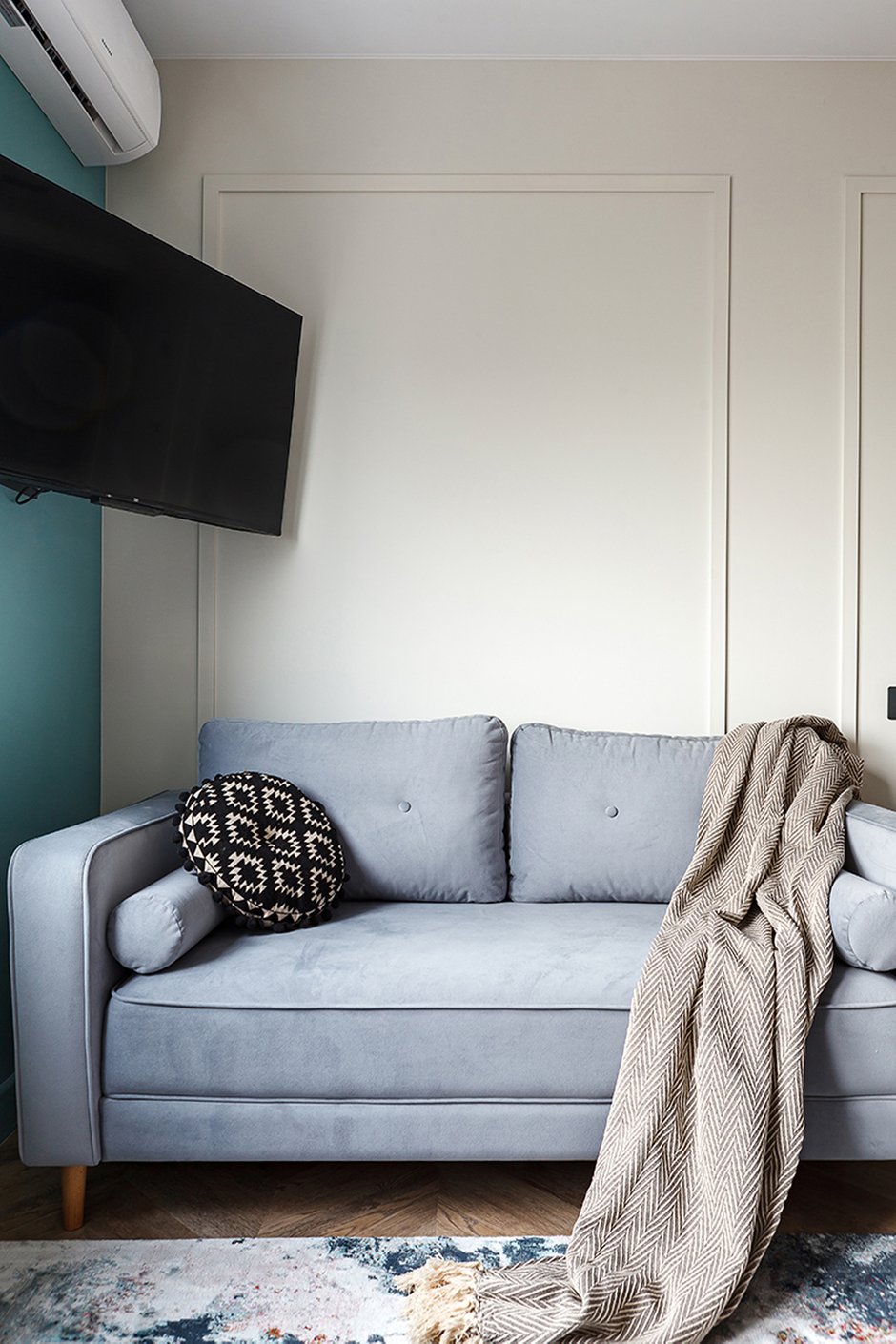 Фотография: Гостиная в стиле Современный, Квартира, Студия, Проект недели, Москва, до 40 метров, Надежда Требухина – фото на INMYROOM