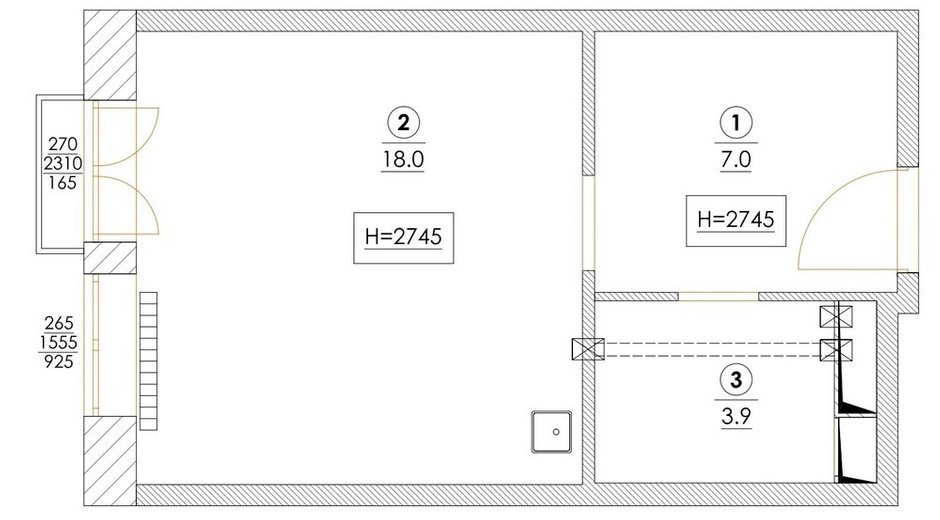 Фотография: в стиле , Малогабаритная квартира, Квартира, Студия, Проект дня, Татьяна Иванова, до 40 метров, Ярославль, современный с элементами ретро, фото интерьера, дизайн интерьера фото – фото на INMYROOM