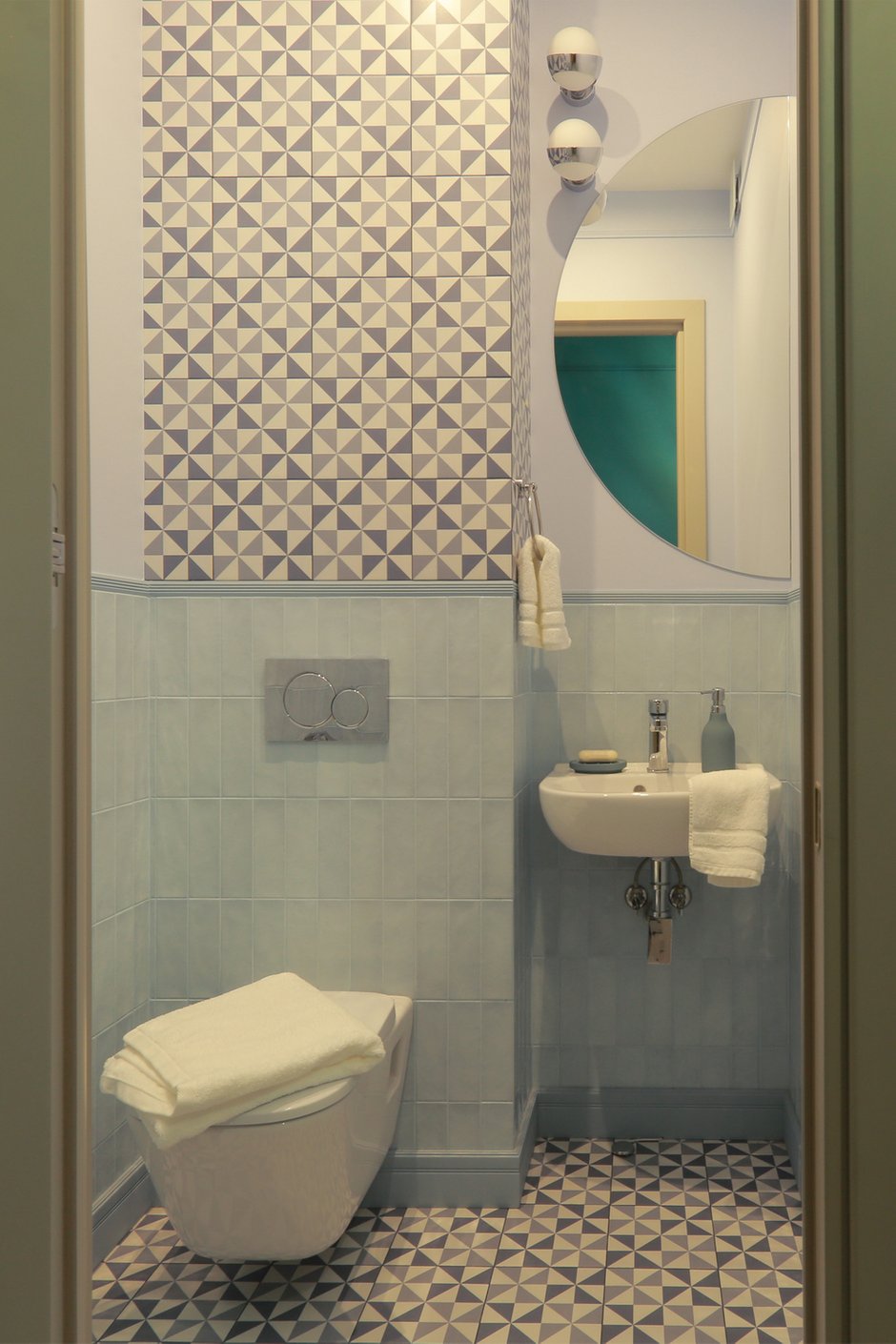 Фотография: Ванная в стиле Современный, Квартира, Проект недели, Москва, 3 комнаты, 60-90 метров, Ирина Сагун – фото на INMYROOM