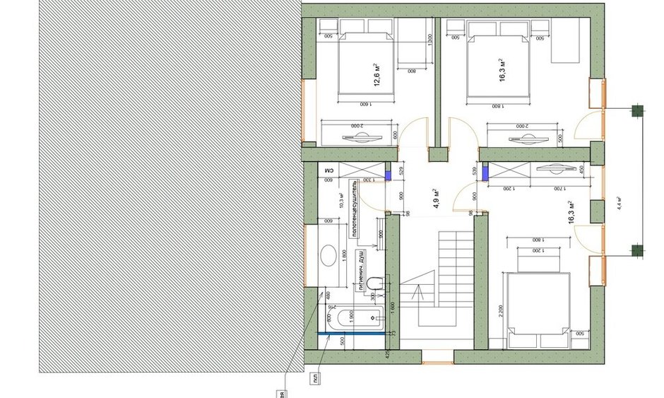 Фотография:  в стиле , Дом, Проект дня, Дом и дача, Кирпичный дом, 4 и больше, Более 90 метров, Башкортостан, Лилия Асфандиярова, прованс/винтаж – фото на INMYROOM