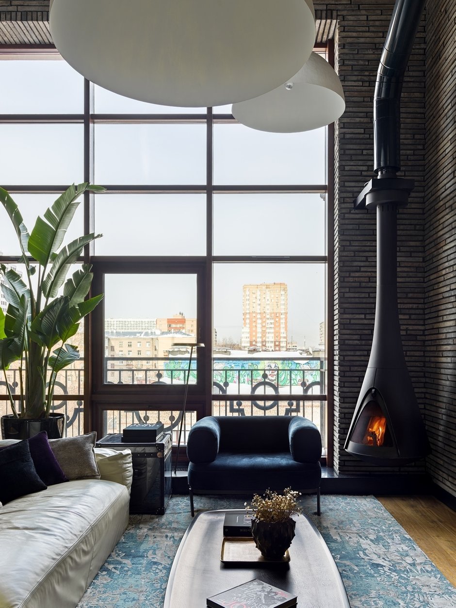 Фотография: Гостиная в стиле Лофт, Современный, Квартира, Проект недели, Москва, 4 и больше, Более 90 метров, INRE – фото на INMYROOM