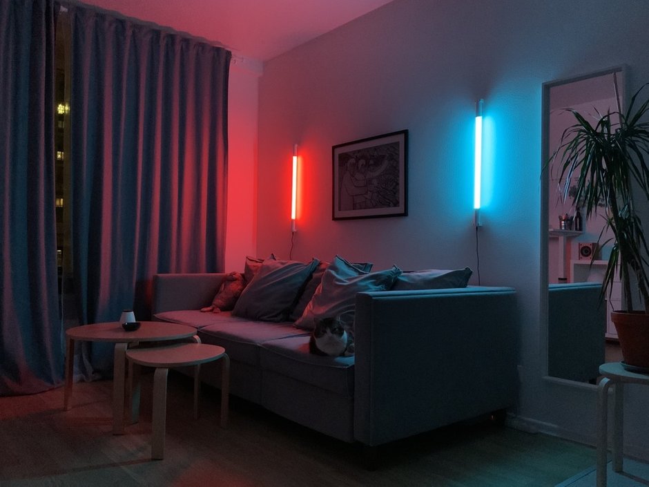 Фотография: Гостиная в стиле Скандинавский, Современный, Квартира, Проект недели, Москва, 1 комната, до 40 метров, 40-60 метров, Даша Савченко – фото на INMYROOM