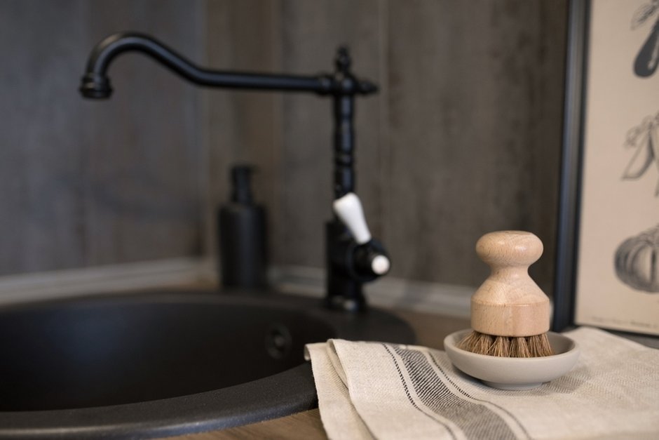 Фотография: Кухня и столовая в стиле Современный, Минимализм, Квартира, Проект недели, Санкт-Петербург, 2 комнаты, 40-60 метров, Ольга Артемова – фото на INMYROOM