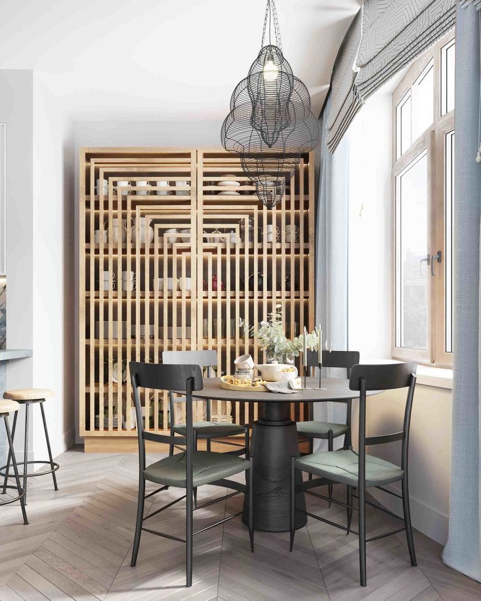 Фотография: Кухня и столовая в стиле Современный, Проект недели, Москва, 4 и больше, Более 90 метров, Олеся Федоренко, ЖК "Дом на Трубецкой" – фото на INMYROOM