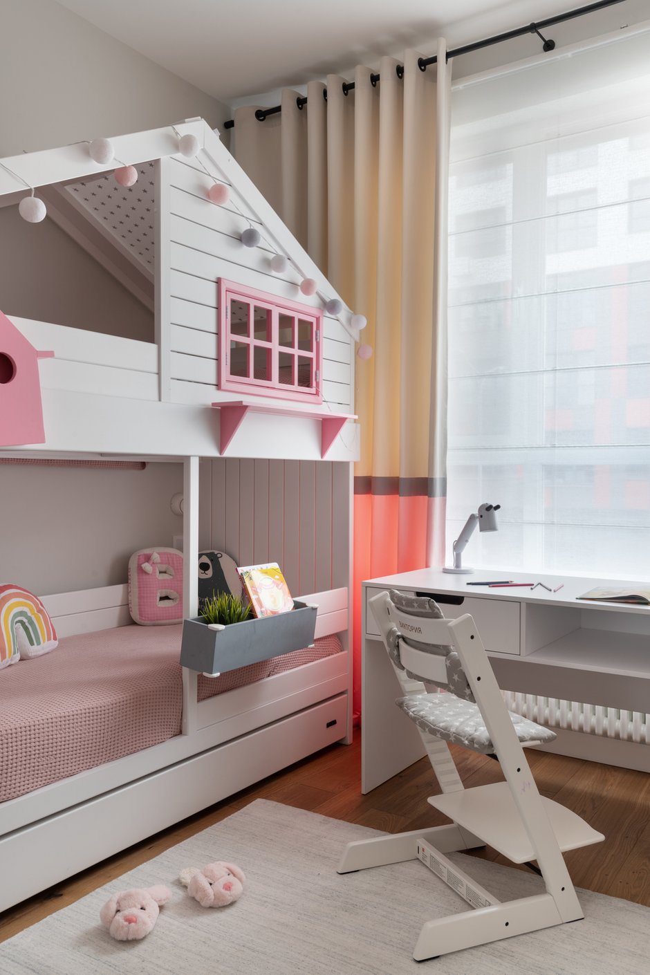 Фотография: Детская в стиле Современный, Скандинавский, Квартира, Проект дня, Москва, 3 комнаты, 40-60 метров, 60-90 метров, Вера Шеверденок, Roomba Interior – фото на INMYROOM