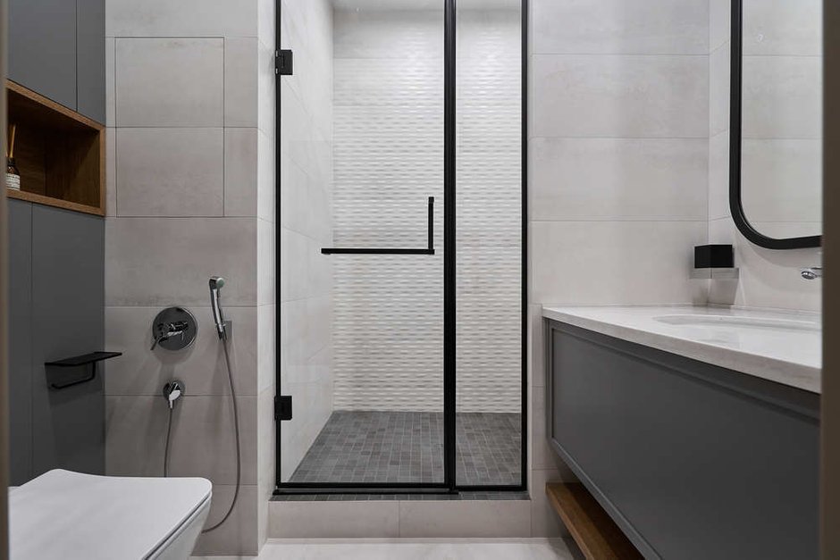 Фотография: Ванная в стиле Современный, Квартира, Проект недели, Москва, 4 и больше, Более 90 метров, Татьяна Евсеева, Елена Немова – фото на INMYROOM