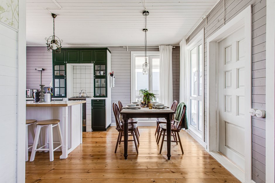 Фотография: Кухня и столовая в стиле Прованс и Кантри, Скандинавский, Дом, Проект недели, Дача, Дом и дача, Истринский район, 4 и больше, Более 90 метров, Ксения Налетова – фото на INMYROOM