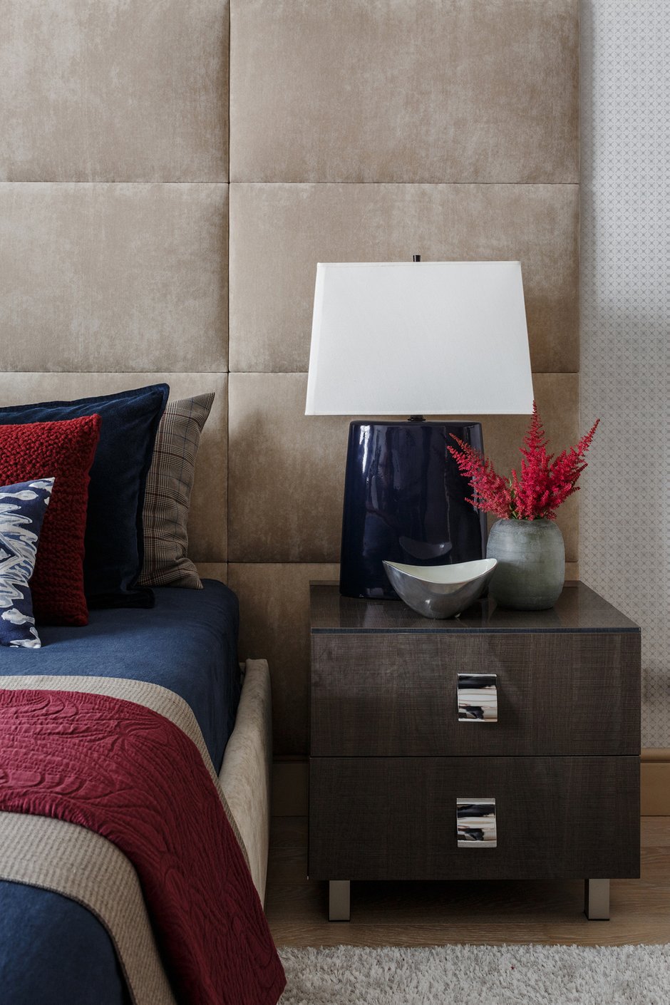 Фотография: Спальня в стиле Современный, Эклектика, Квартира, Проект недели, Москва, 3 комнаты, Более 90 метров, Наталья Наумова – фото на INMYROOM