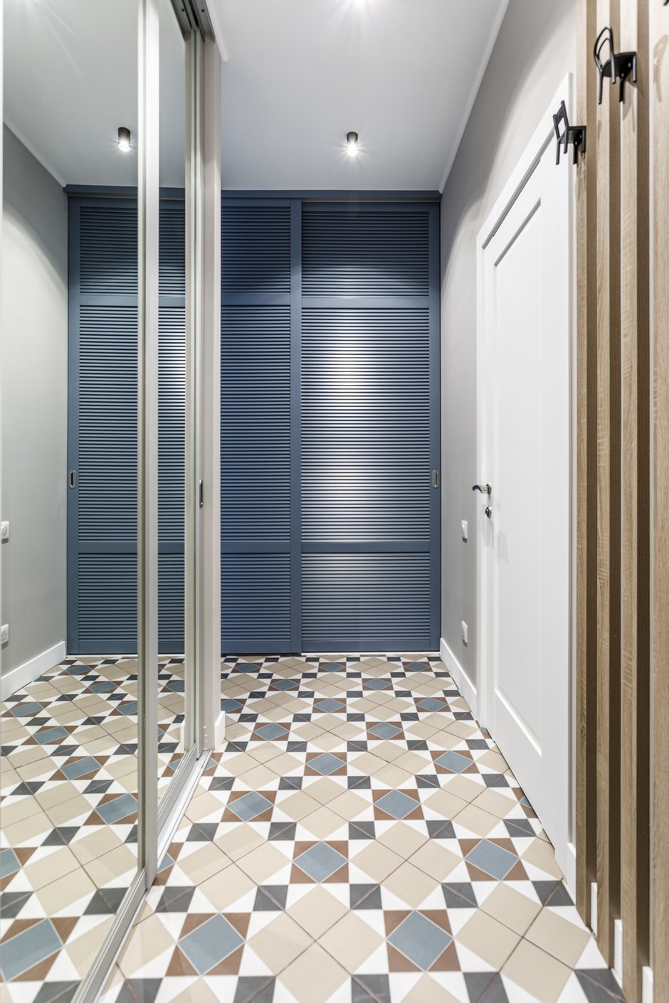 Фотография: Прихожая в стиле Современный, Скандинавский, Квартира, Проект недели, Москва, 2 комнаты, 40-60 метров, Ирина Долганова – фото на INMYROOM