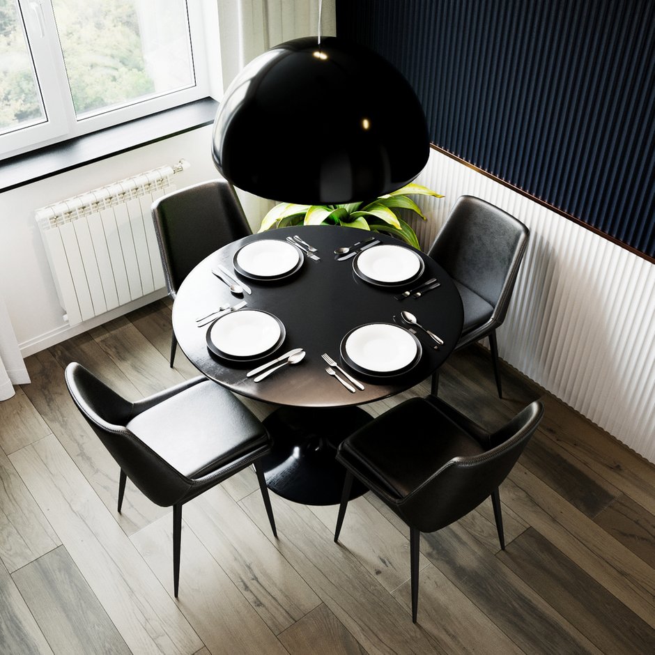 Фотография: Кухня и столовая в стиле Современный, Квартира, Минимализм, Проект недели, Казахстан, 2 комнаты, 40-60 метров, Anova Interior Design – фото на INMYROOM