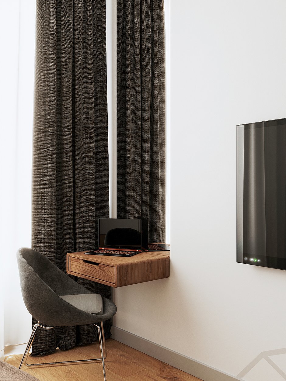 Фотография: Кабинет в стиле Современный, Лофт, Квартира, Проект недели, Москва, Эко, 2 комнаты, 60-90 метров – фото на INMYROOM