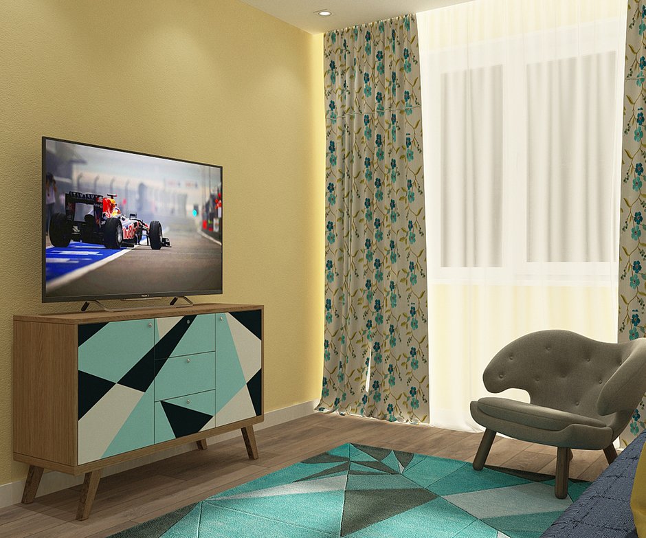 Фотография:  в стиле , Современный, Квартира, Планировки, Axo Light, BoConcept, HOFF, Мебель и свет, Белый, Проект недели, Зеленый, Бежевый, Dulux, Желтый, Серый, Бирюзовый, SLV, ИКЕА, Подмосковье, KARTELL, Atlas Concorde, Villeroy & Boch, Roca, Cosmorelax, Borastapeter, Slamp, гардеробная в спальне, Belfloor Provence, Roben Oslo, трешка в стиле контемпорари, кабинет в лоджии – фото на INMYROOM