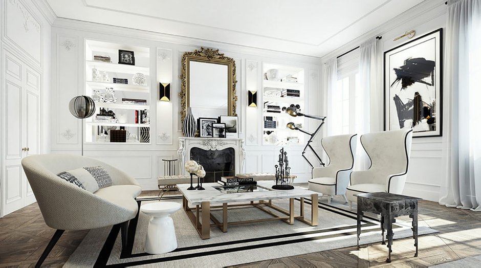 Фотография: Гостиная в стиле Эклектика,  – фото на INMYROOM