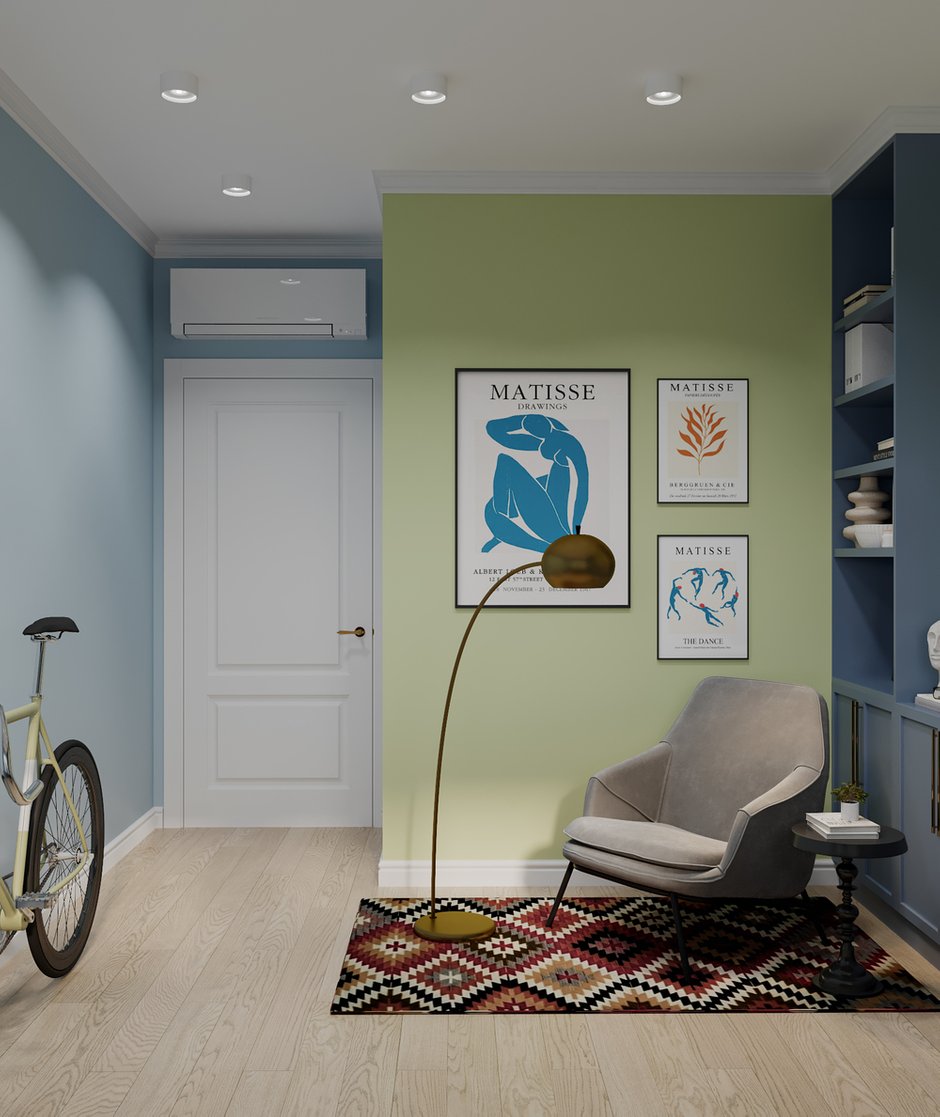 Фотография: Кабинет в стиле Современный, Квартира, Проект недели, Москва, 4 и больше, Более 90 метров, Екатерина Третьякова, Tretiakova Interior – фото на INMYROOM